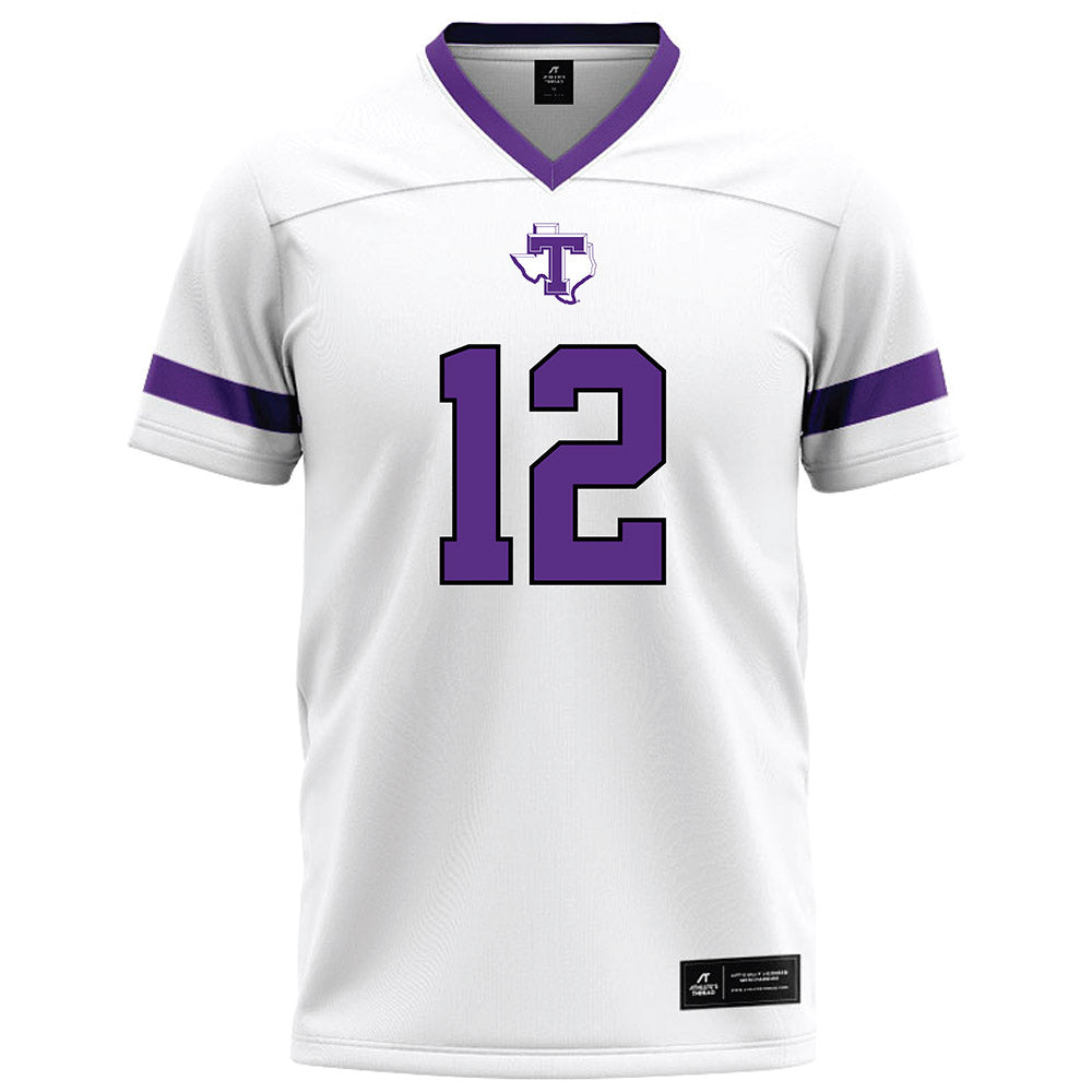 Tarleton State - NCAA Football : Devin Sterling - White Logo Football Jersey