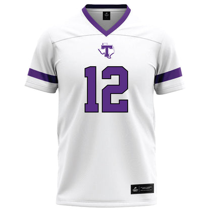 Tarleton State - NCAA Football : Devin Sterling - White Logo Football Jersey