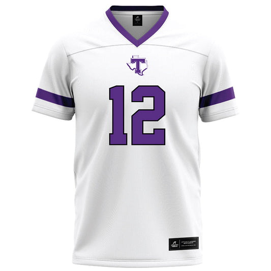 Tarleton State - NCAA Football : Devin Sterling - White Logo Football Jersey