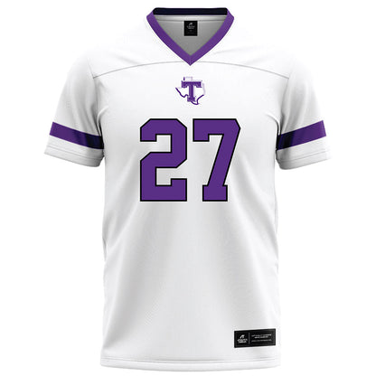 Tarleton State - NCAA Football : Kenyan Kelly - White Football Jersey-0