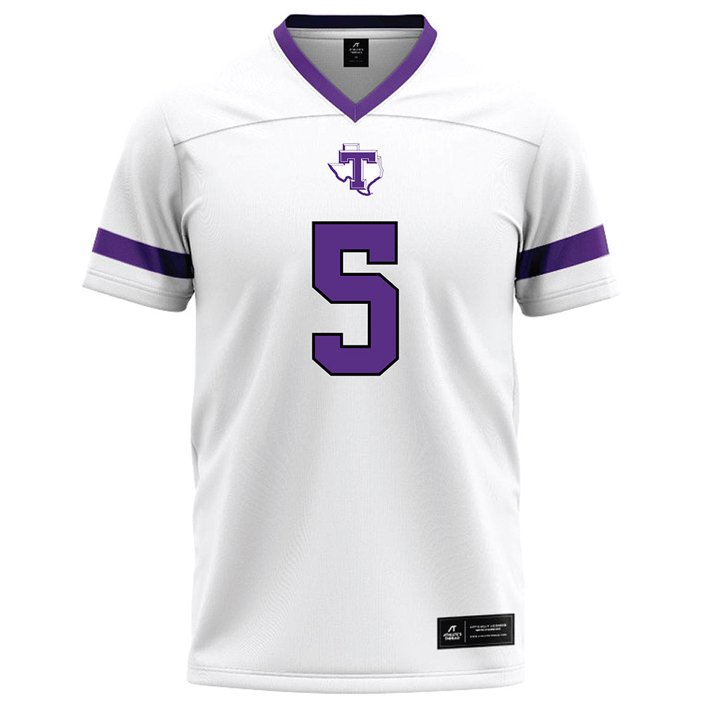 Tarleton State - NCAA Football : Keylan Johnson - White Logo Football Jersey