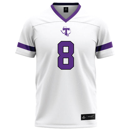 Tarleton State - NCAA Football : Braedyn Locke - White Football Jersey-0