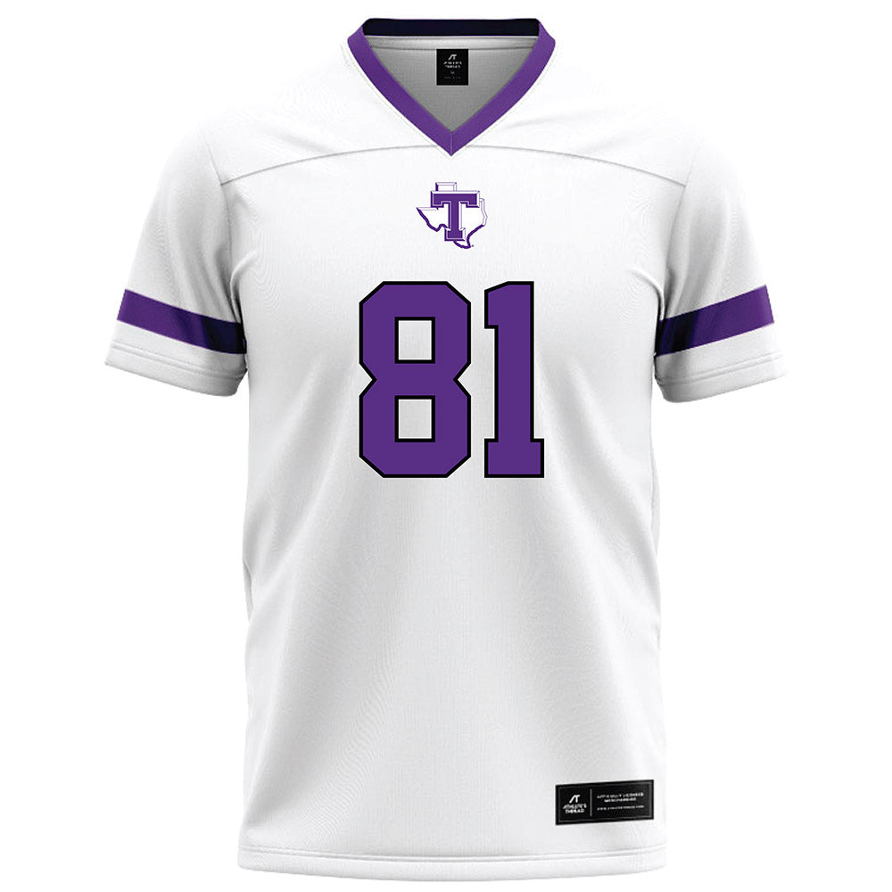 Tarleton State - NCAA Football : Alejandro De La Poza - White Football Jersey-0