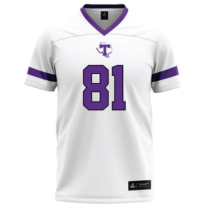Tarleton State - NCAA Football : Alejandro De La Poza - White Football Jersey-0