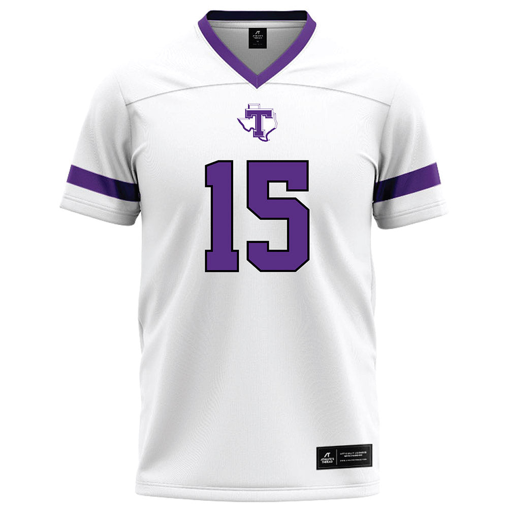 Tarleton State - NCAA Football : Jadan Aubert - White Football Jersey-0