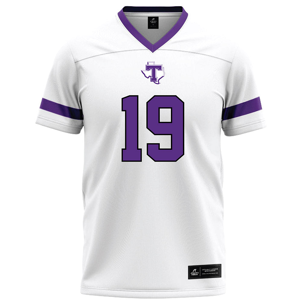 Tarleton State - NCAA Football : Trevon West - White Football Jersey-0