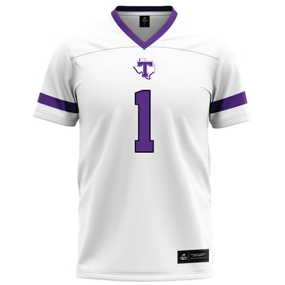 Tarleton State - NCAA Football : Jadan Aubert - White Football Jersey-0