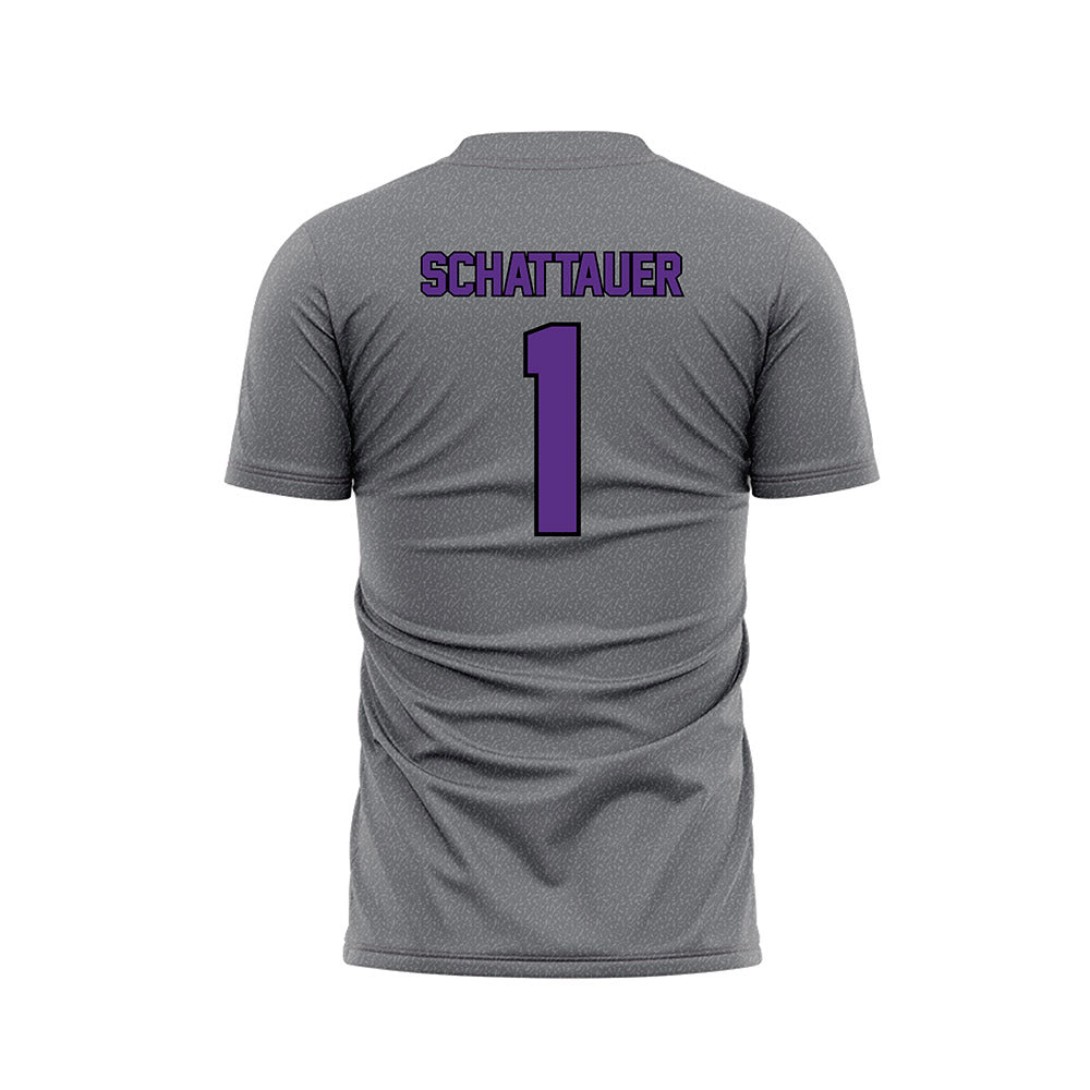 Tarleton State - NCAA Beach Volleyball : Isabel Schattauer - Grey Soccer Jersey-1