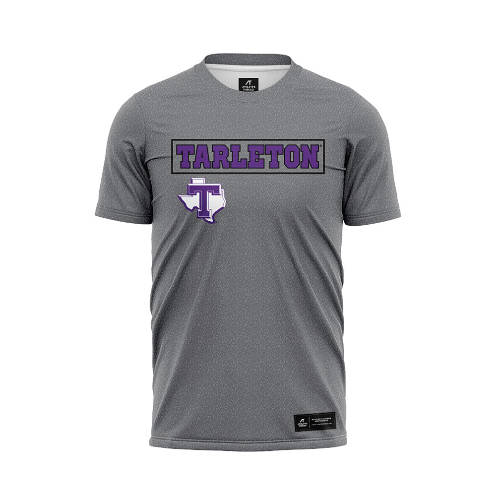 Tarleton State - NCAA Beach Volleyball : Bliss Dane - Grey Soccer Jersey-0