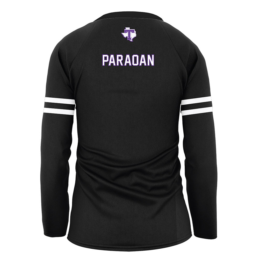 Tarleton State - NCAA Women's Volleyball : Leila Paraoan - Black Volleyball Jersey-1