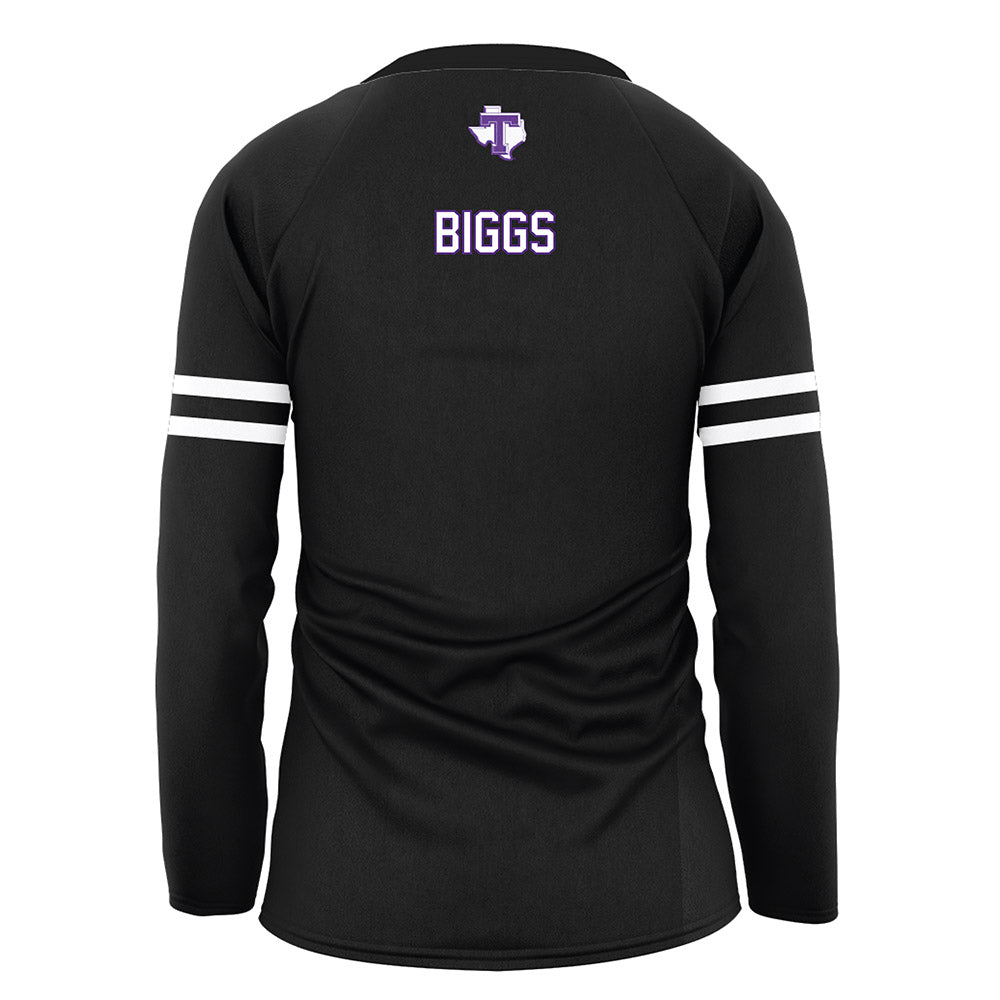 Tarleton State - NCAA Women's Volleyball : Taylynn Biggs - Black Volleyball Jersey-1
