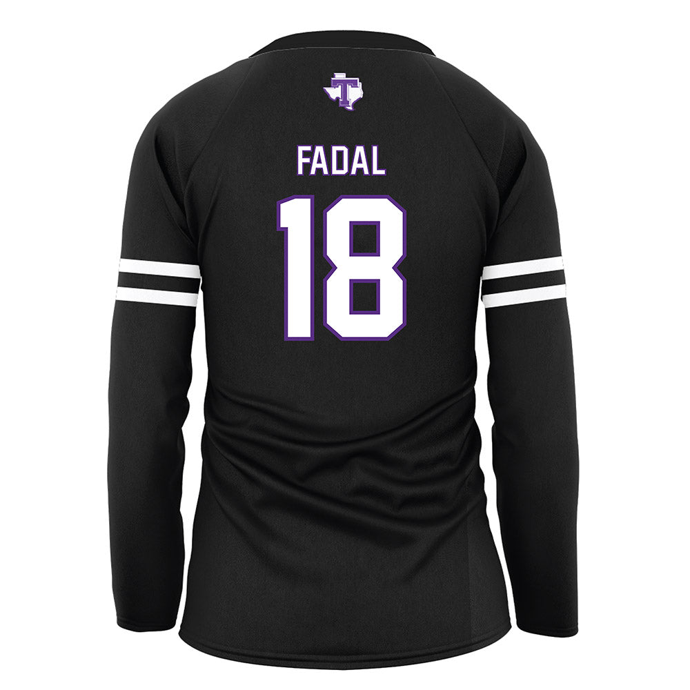 Tarleton State - NCAA Women's Volleyball : Peyton Fadal - Black Volleyball Jersey-1
