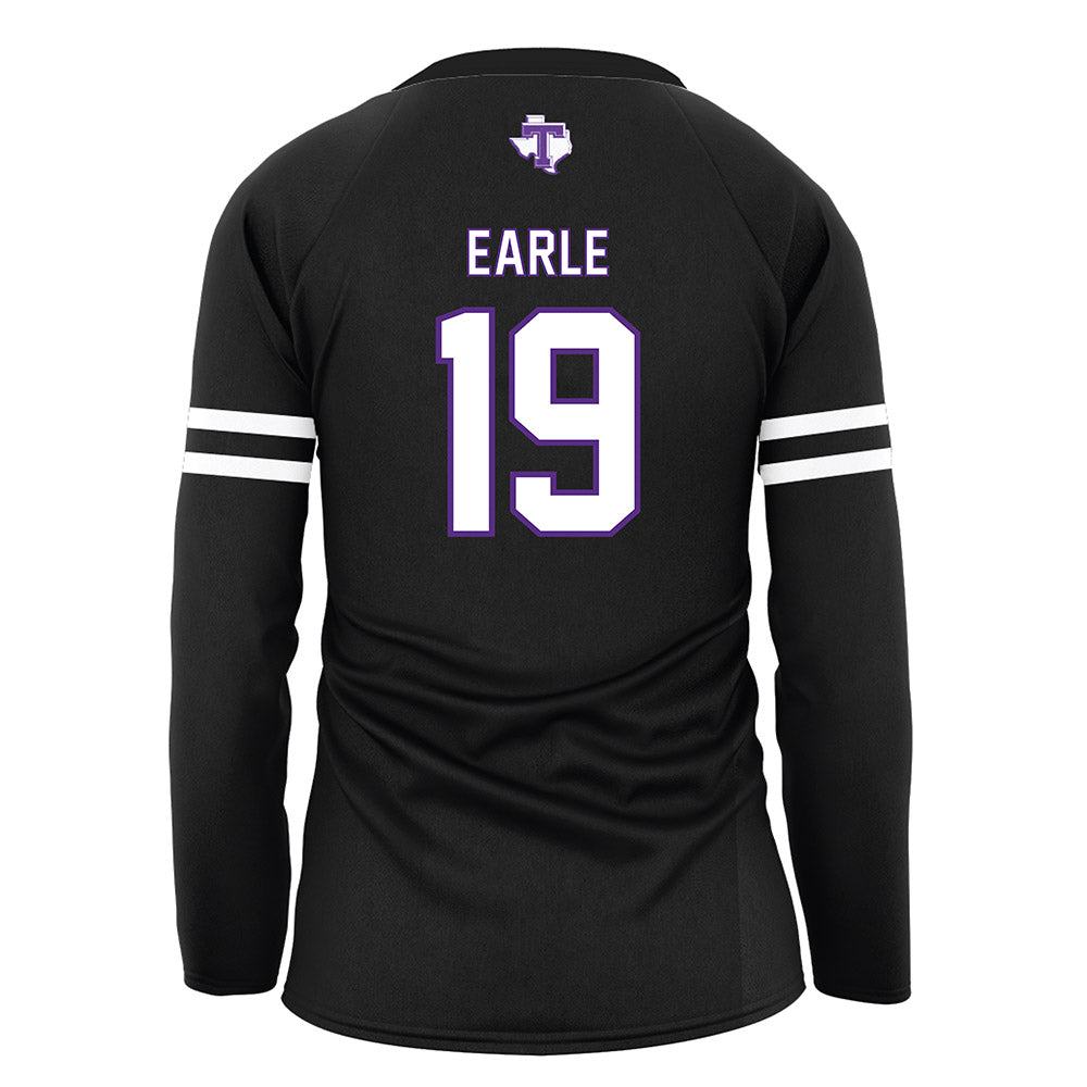 Tarleton State - NCAA Women's Volleyball : Alexa Earle - Black Volleyball Jersey-1