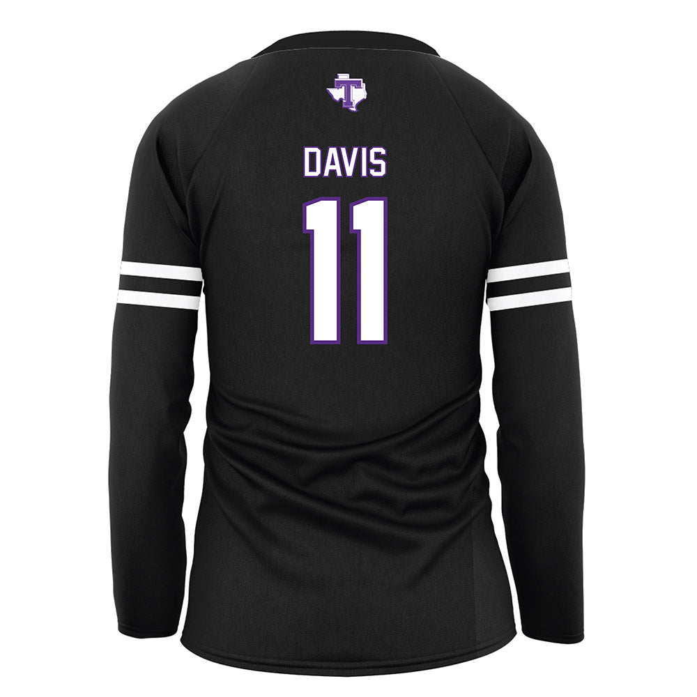 Tarleton State - NCAA Women's Volleyball : Onita Davis - Black Volleyball Jersey-1