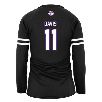 Tarleton State - NCAA Women's Volleyball : Onita Davis - Black Volleyball Jersey-1