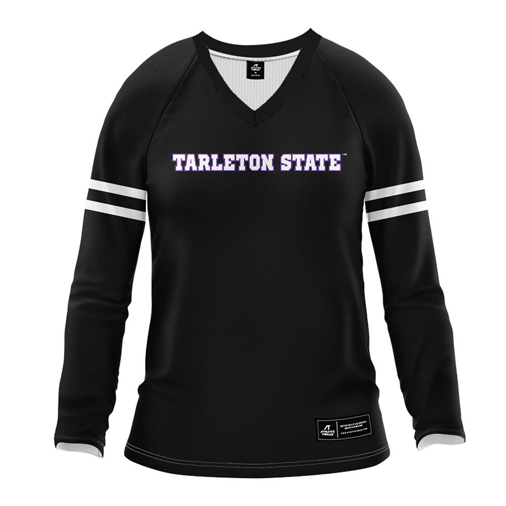Tarleton State - NCAA Women's Volleyball : Leila Paraoan - Black Volleyball Jersey-0