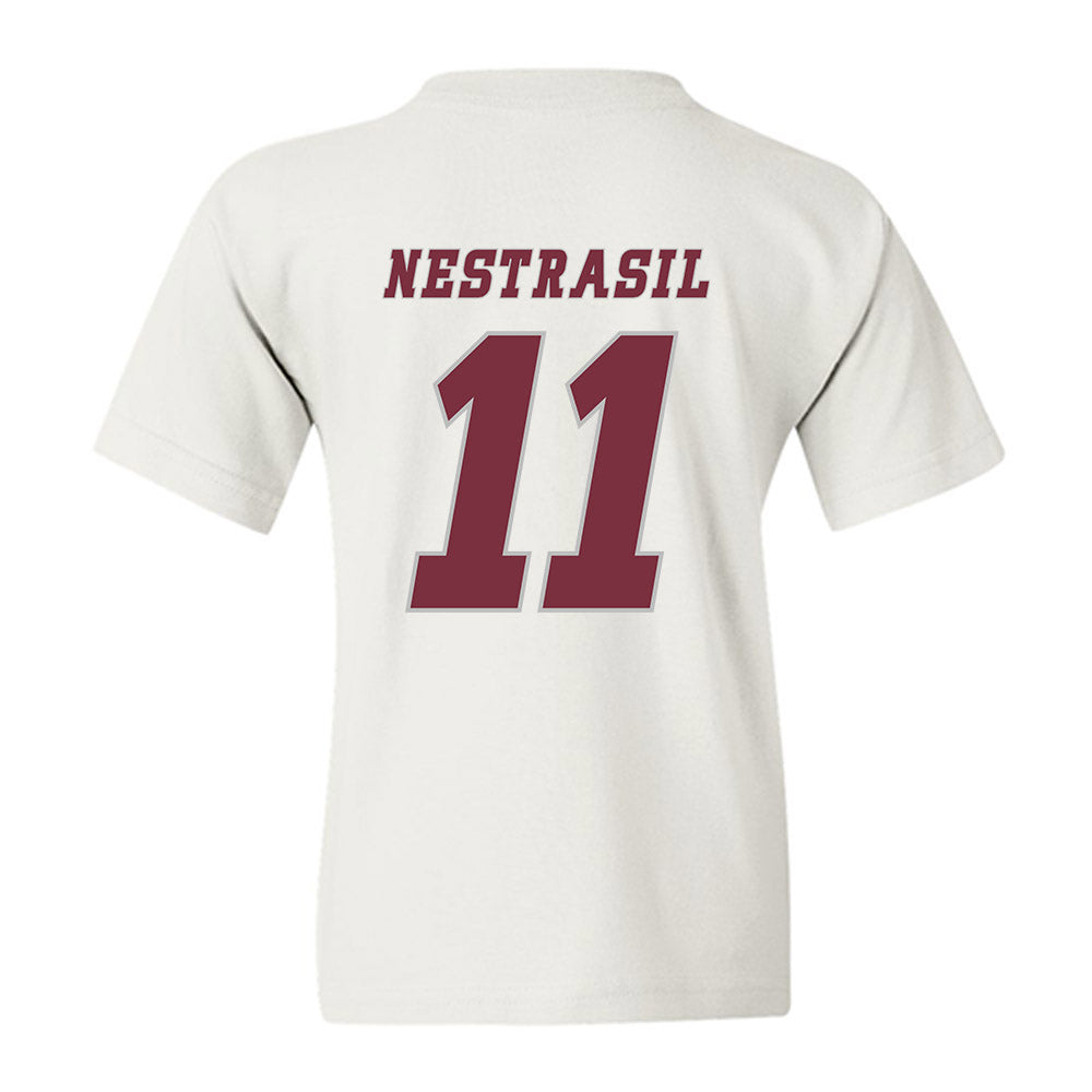 UMass - NCAA Men's Ice Hockey : Vaclav Nestrasil - Classic Shersey Youth T-Shirt-1