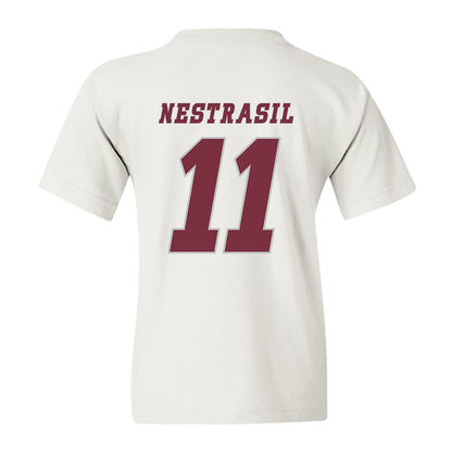 UMass - NCAA Men's Ice Hockey : Vaclav Nestrasil - Classic Shersey Youth T-Shirt-1