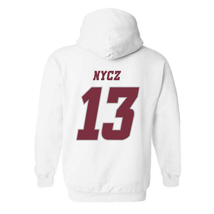 UMass - NCAA Men's Ice Hockey : Landon Nycz - Classic Shersey Hooded Sweatshirt-1
