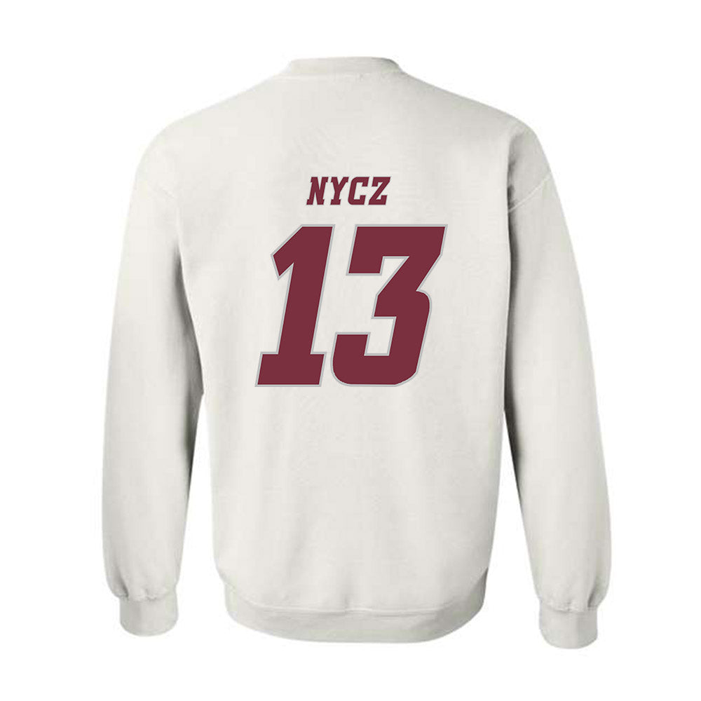UMass - NCAA Men's Ice Hockey : Landon Nycz - Classic Shersey Crewneck Sweatshirt-1