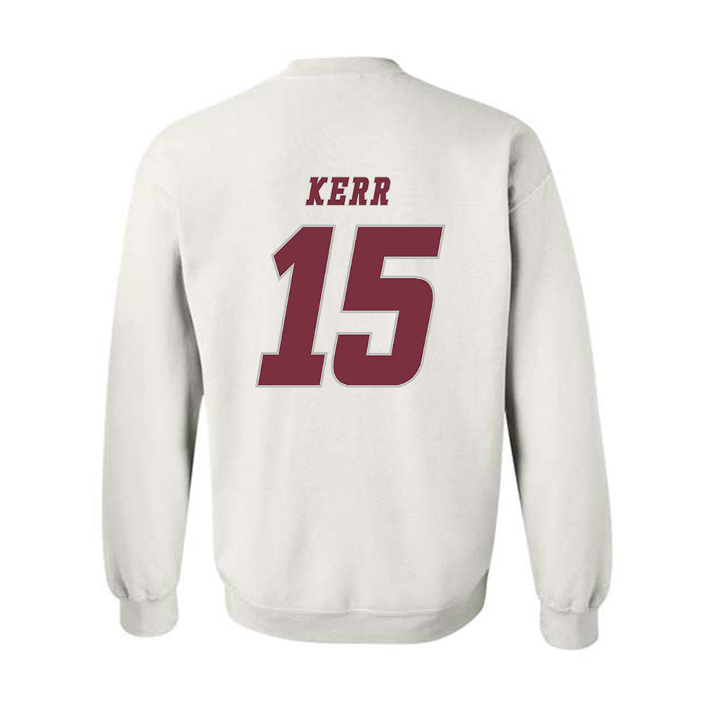 UMass - NCAA Men's Ice Hockey : Justin Kerr - Classic Shersey Crewneck Sweatshirt-1