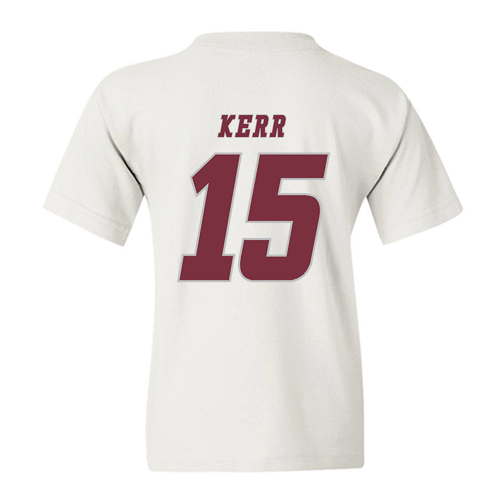UMass - NCAA Men's Ice Hockey : Justin Kerr - Classic Shersey Youth T-Shirt-1