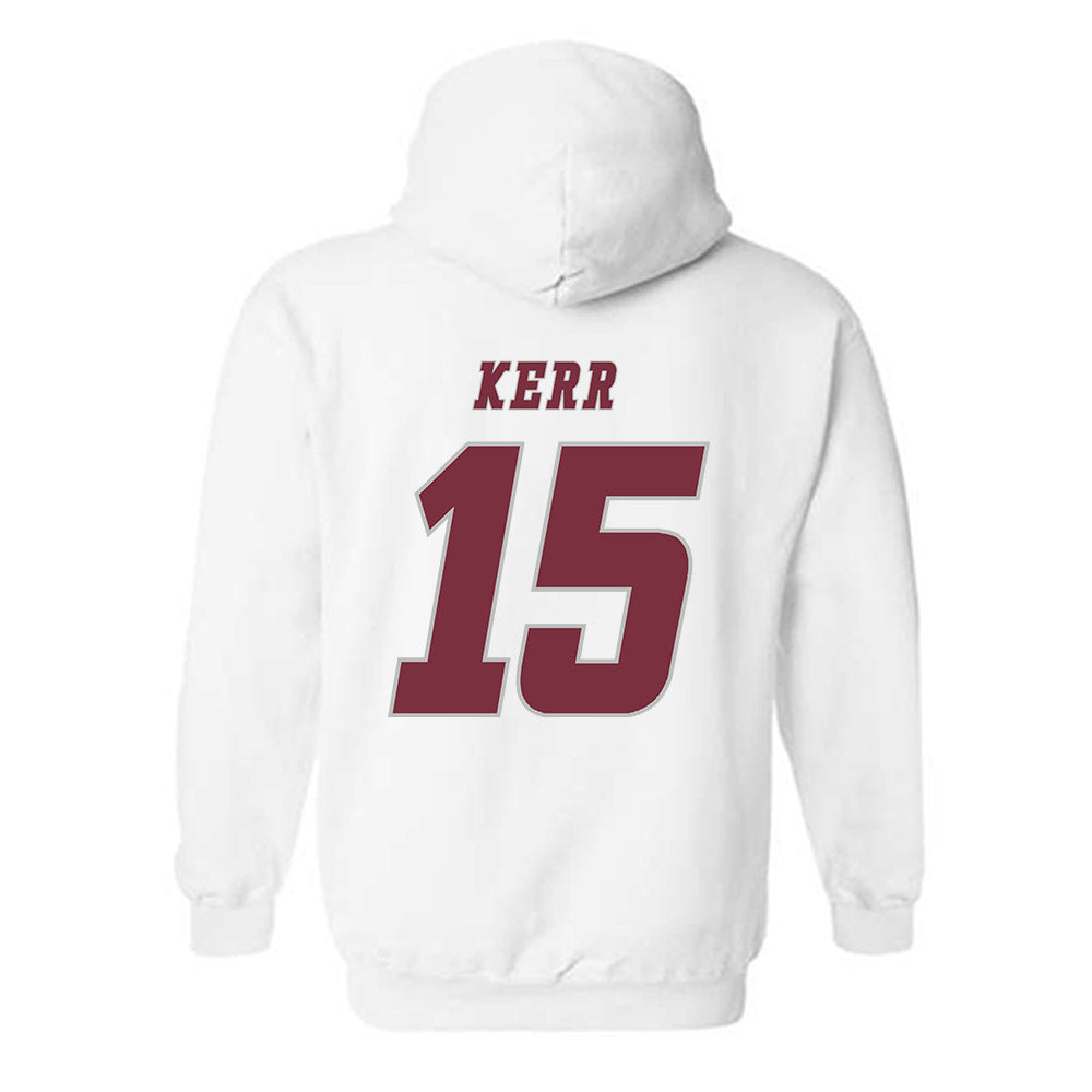 UMass - NCAA Men's Ice Hockey : Justin Kerr - Classic Shersey Hooded Sweatshirt-1