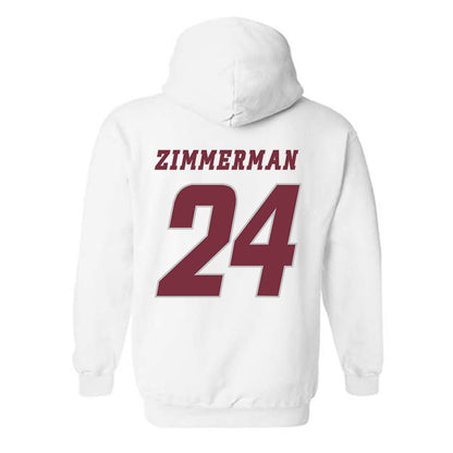 UMass - NCAA Men's Ice Hockey : Elias Zimmerman - Classic Shersey Hooded Sweatshirt-1