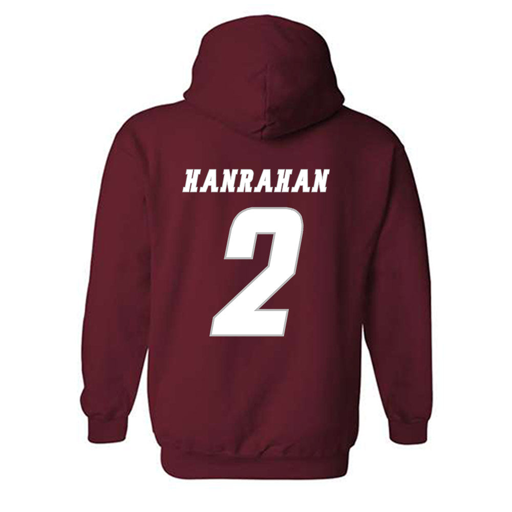 UMass - NCAA Men's Ice Hockey : Coleson Hanrahan - Classic Shersey Hooded Sweatshirt-1