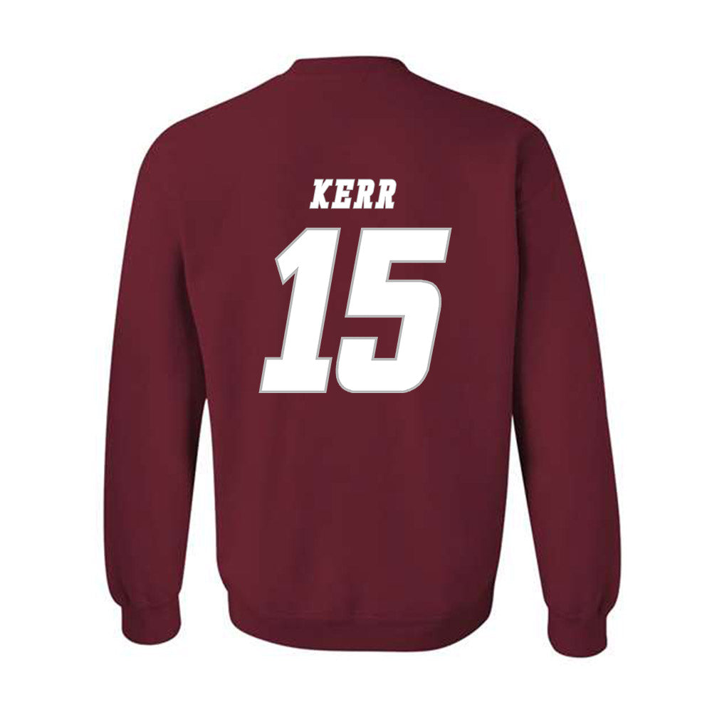UMass - NCAA Men's Ice Hockey : Justin Kerr - Classic Shersey Crewneck Sweatshirt-1
