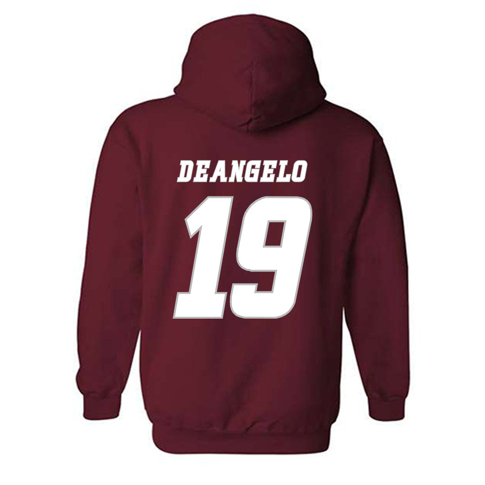 UMass - NCAA Men's Ice Hockey : Mikey DeAngelo - Classic Shersey Hooded Sweatshirt-1