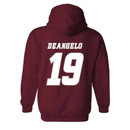 UMass - NCAA Men's Ice Hockey : Mikey DeAngelo - Classic Shersey Hooded Sweatshirt-1