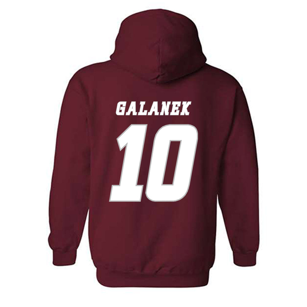 UMass - NCAA Men's Ice Hockey : Jack Galanek - Classic Shersey Hooded Sweatshirt-1