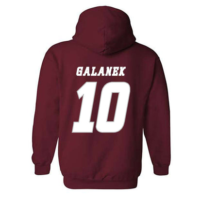 UMass - NCAA Men's Ice Hockey : Jack Galanek - Classic Shersey Hooded Sweatshirt-1