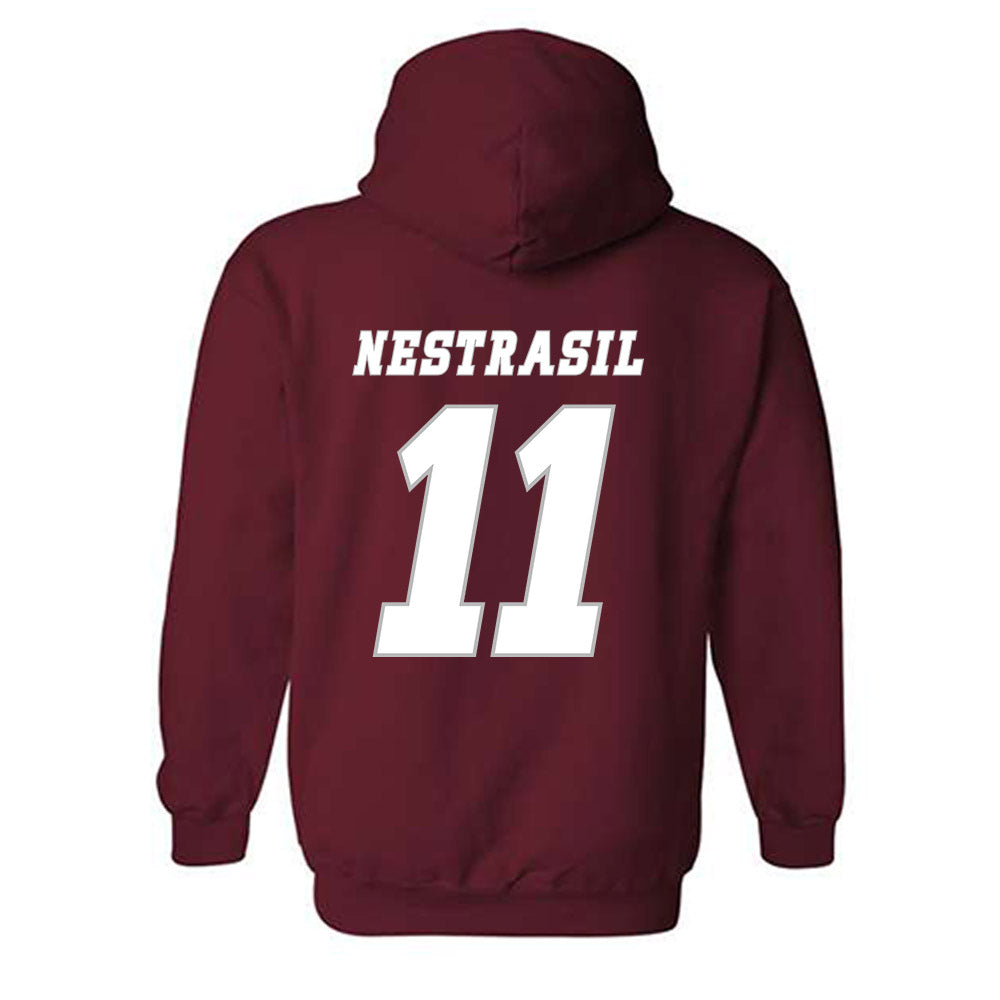 UMass - NCAA Men's Ice Hockey : Vaclav Nestrasil - Classic Shersey Hooded Sweatshirt-1