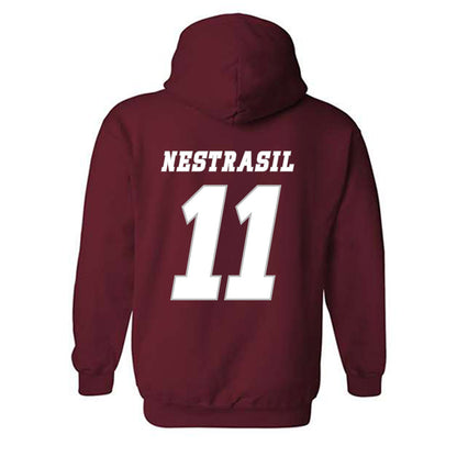 UMass - NCAA Men's Ice Hockey : Vaclav Nestrasil - Classic Shersey Hooded Sweatshirt-1