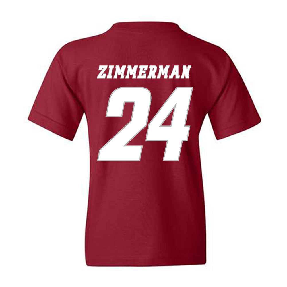 UMass - NCAA Men's Ice Hockey : Elias Zimmerman - Classic Shersey Youth T-Shirt-1