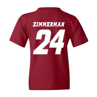 UMass - NCAA Men's Ice Hockey : Elias Zimmerman - Classic Shersey Youth T-Shirt-1
