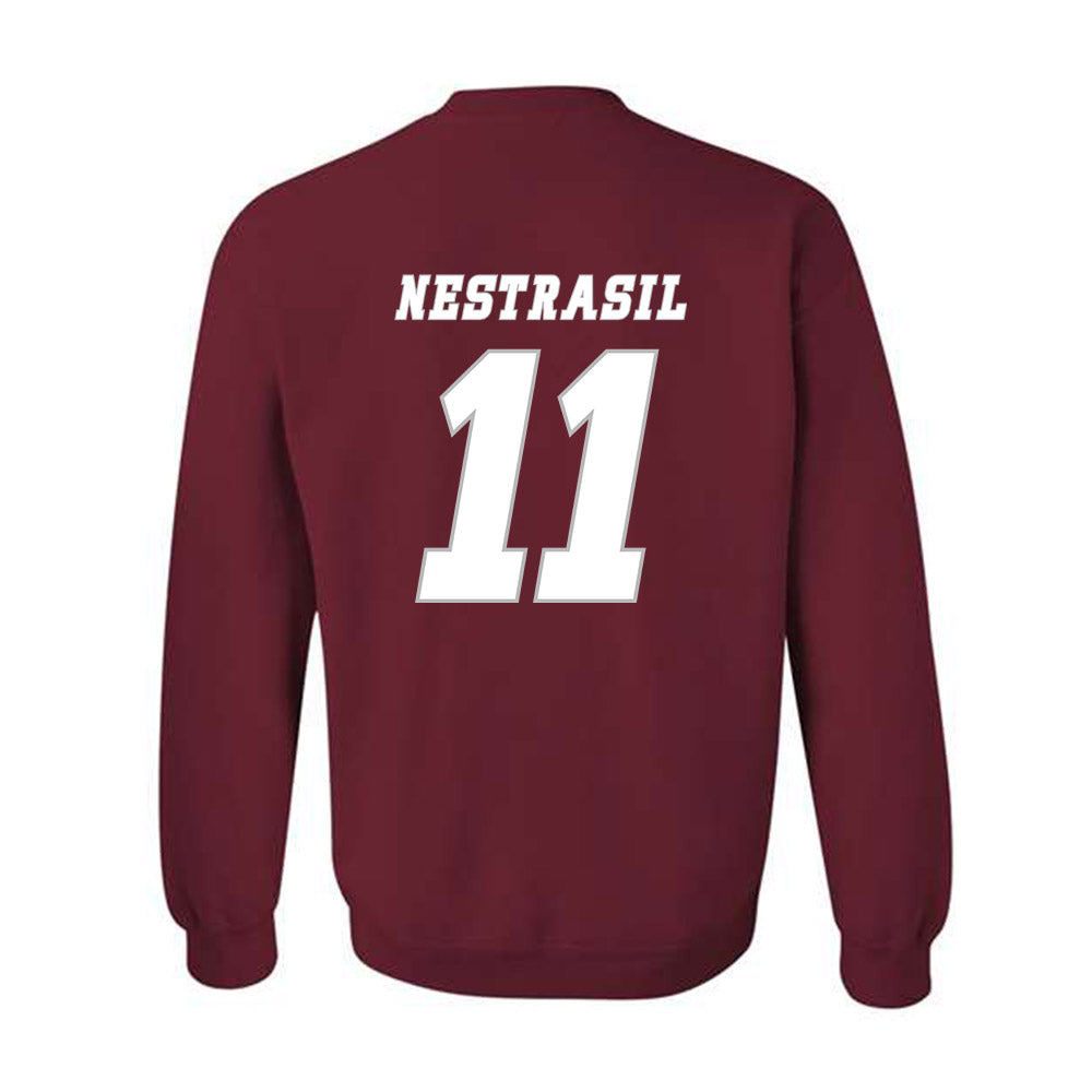 UMass - NCAA Men's Ice Hockey : Vaclav Nestrasil - Classic Shersey Crewneck Sweatshirt-1
