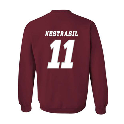 UMass - NCAA Men's Ice Hockey : Vaclav Nestrasil - Classic Shersey Crewneck Sweatshirt-1