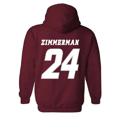 UMass - NCAA Men's Ice Hockey : Elias Zimmerman - Classic Shersey Hooded Sweatshirt-1