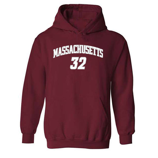 UMass - NCAA Men's Ice Hockey : Ethan Eskit - Classic Shersey Hooded Sweatshirt-0