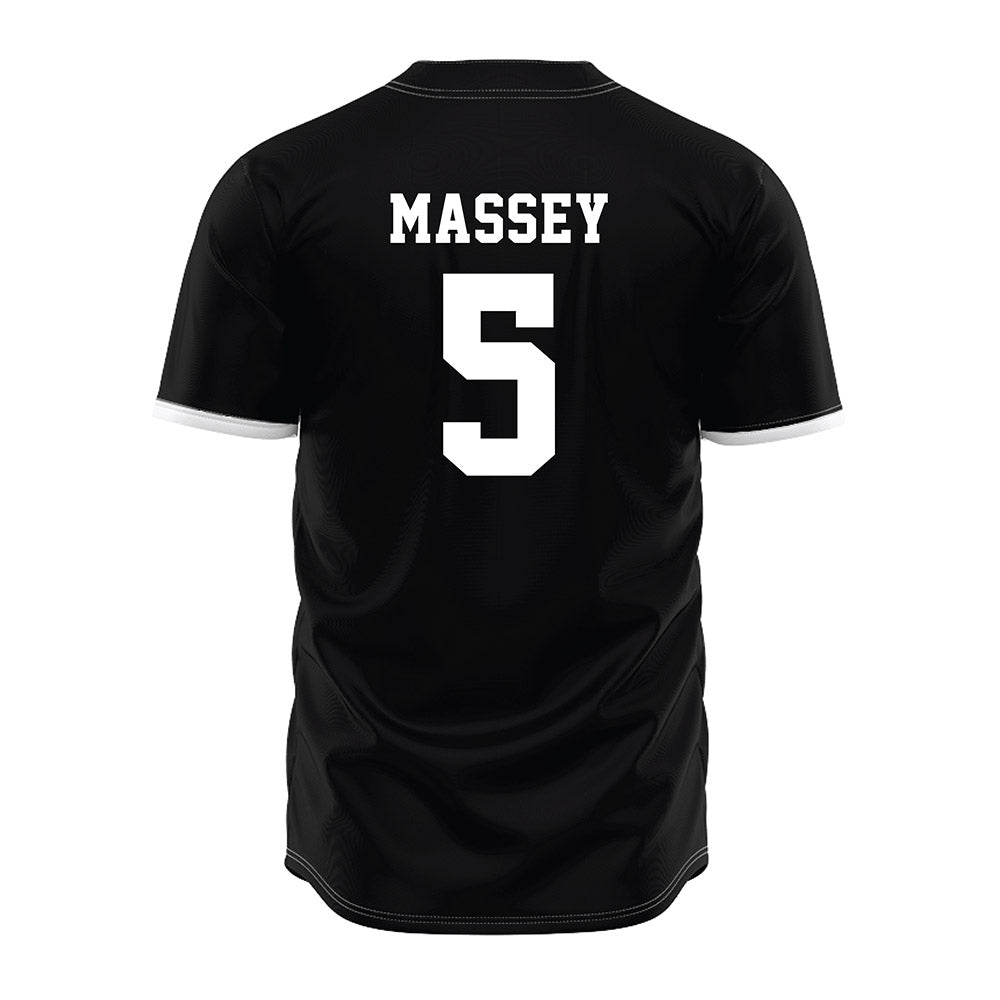 NMSU - NCAA Baseball : Noah Massey - Black Jersey-1