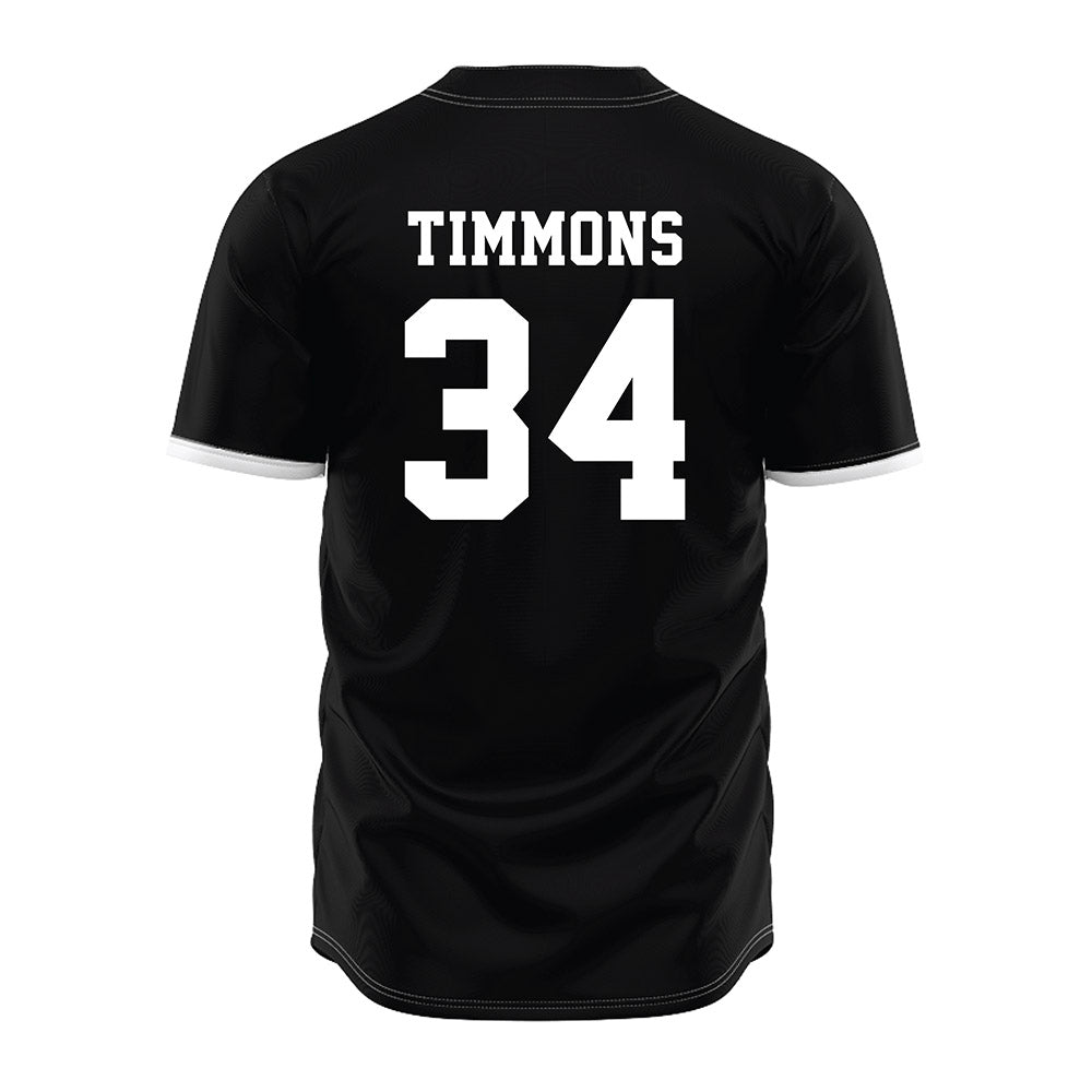 NMSU - NCAA Baseball : Carson Timmons - Black Jersey-1