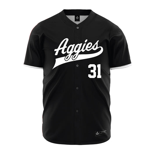 NMSU - NCAA Baseball : Dylan Weekly - Black Jersey-0