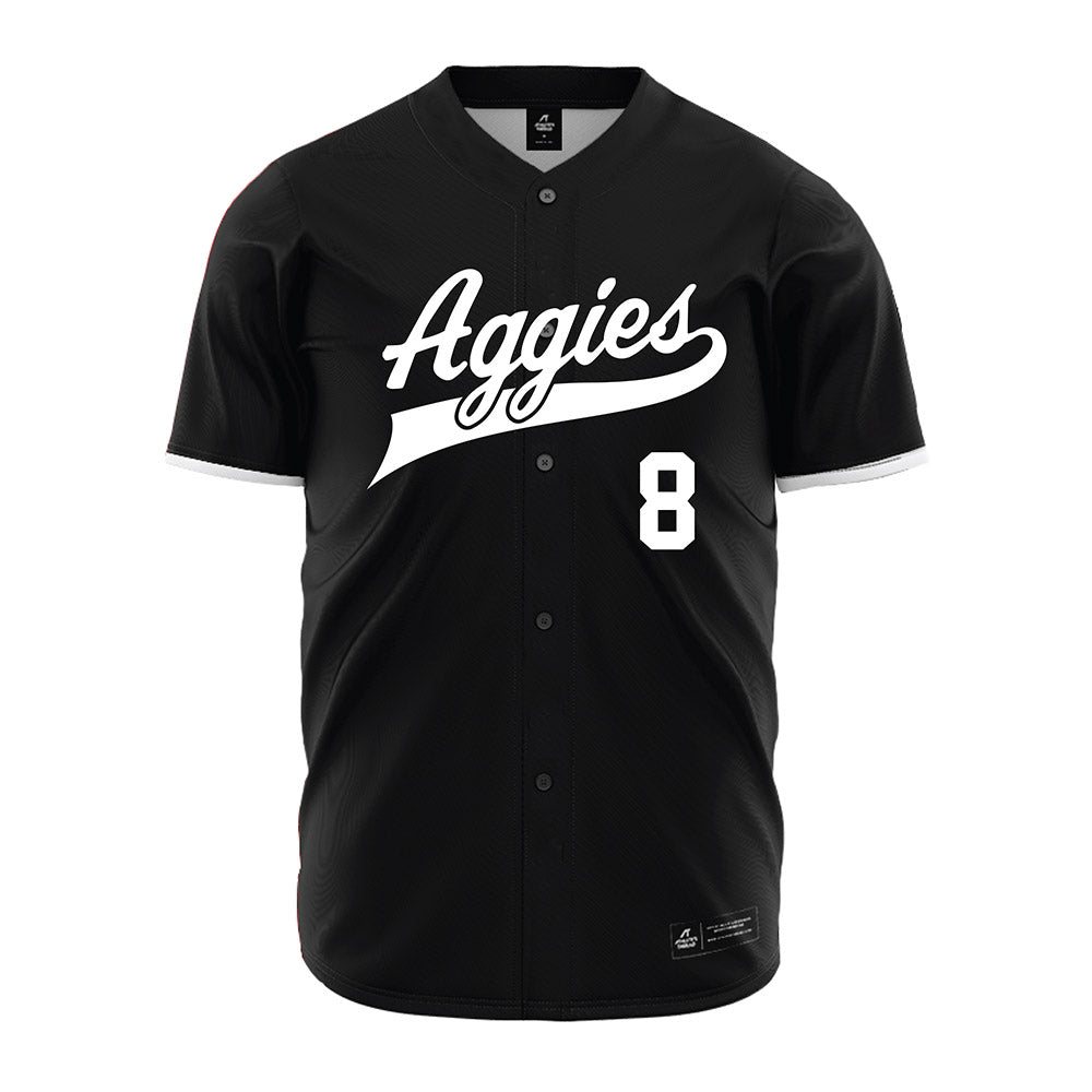 NMSU - NCAA Baseball : Cooper Reese - Black Jersey-0