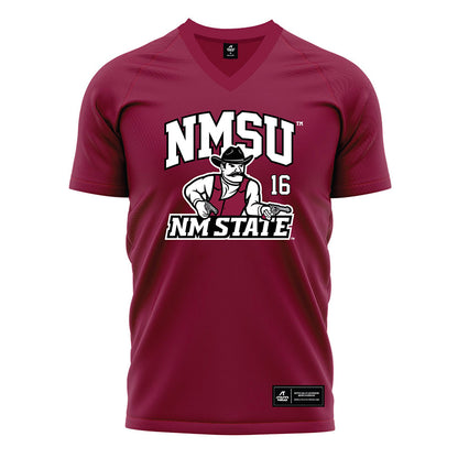 NMSU - NCAA Women's Soccer : Zoey Gist - Red Soccer Jersey-0