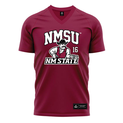 NMSU - NCAA Women's Soccer : Zoey Gist - Red Soccer Jersey-0