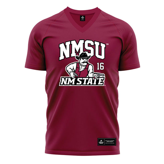 NMSU - NCAA Women's Soccer : Zoey Gist - Red Soccer Jersey-0