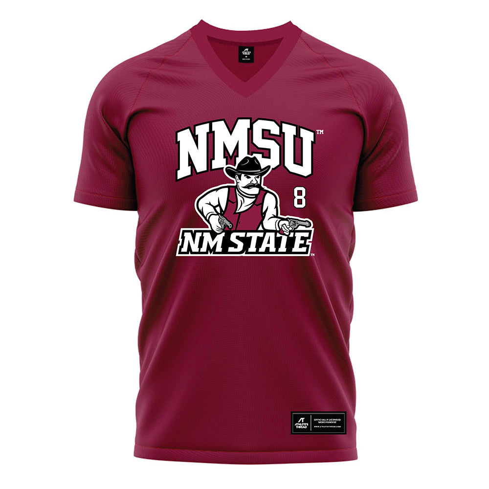 NMSU - NCAA Women's Soccer : Marlee Cavitt - Red Soccer Jersey-0